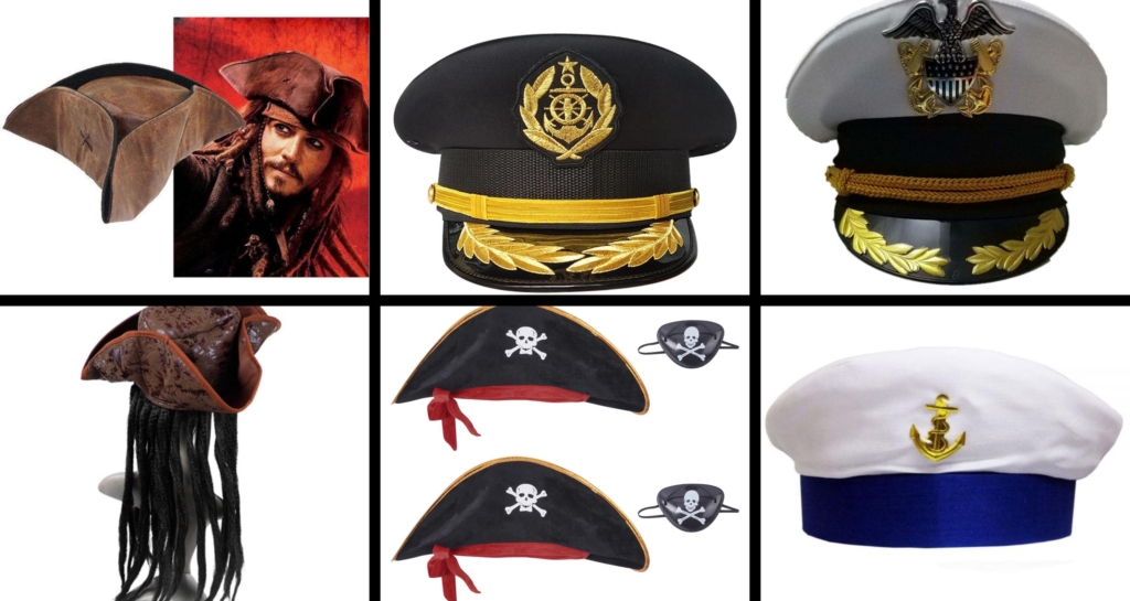 yacht theme party hats