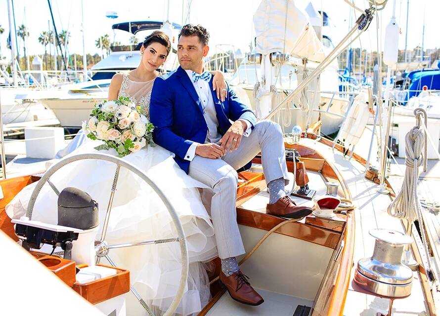 catamaran weddings groom attire