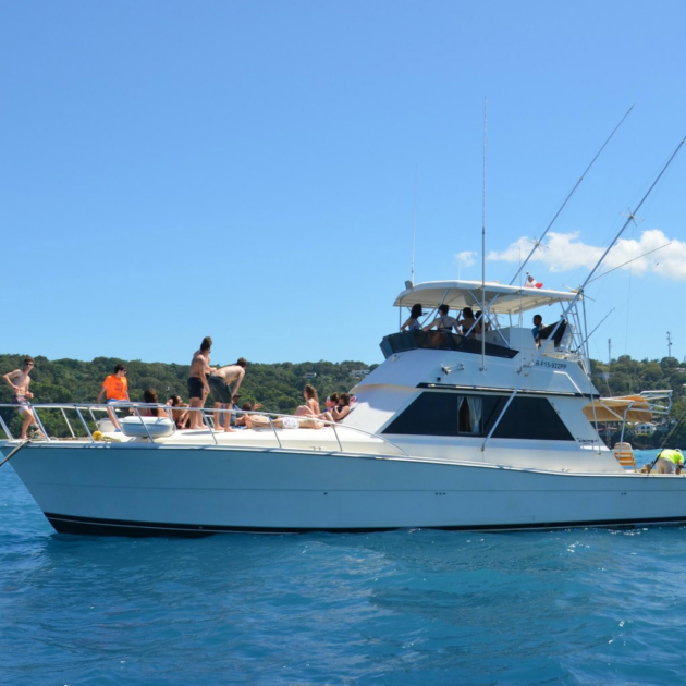Viking 48 chartered for the Sosua yacht charters and events.