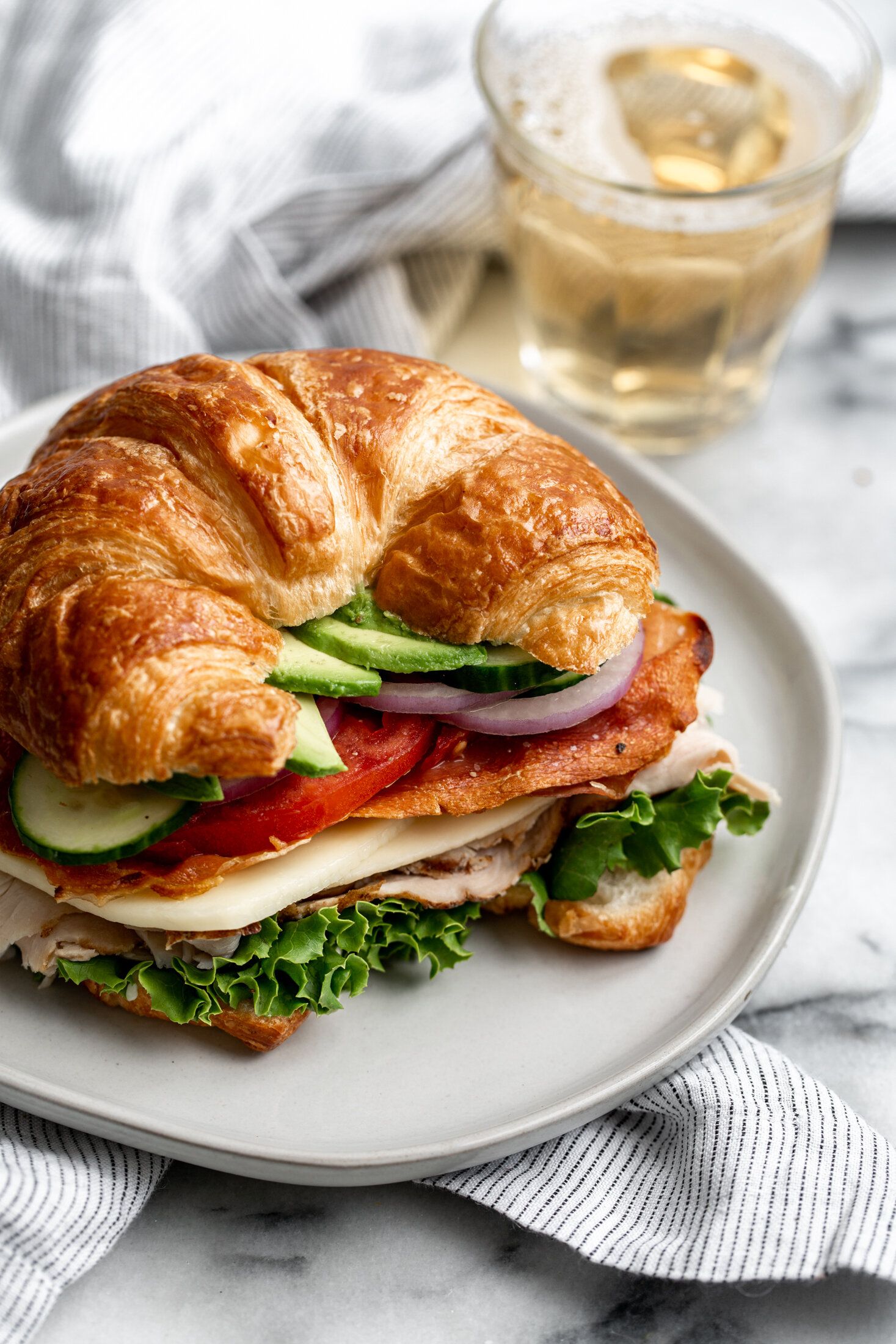 croissant sandwich from Sosua Yacht Catering Menu