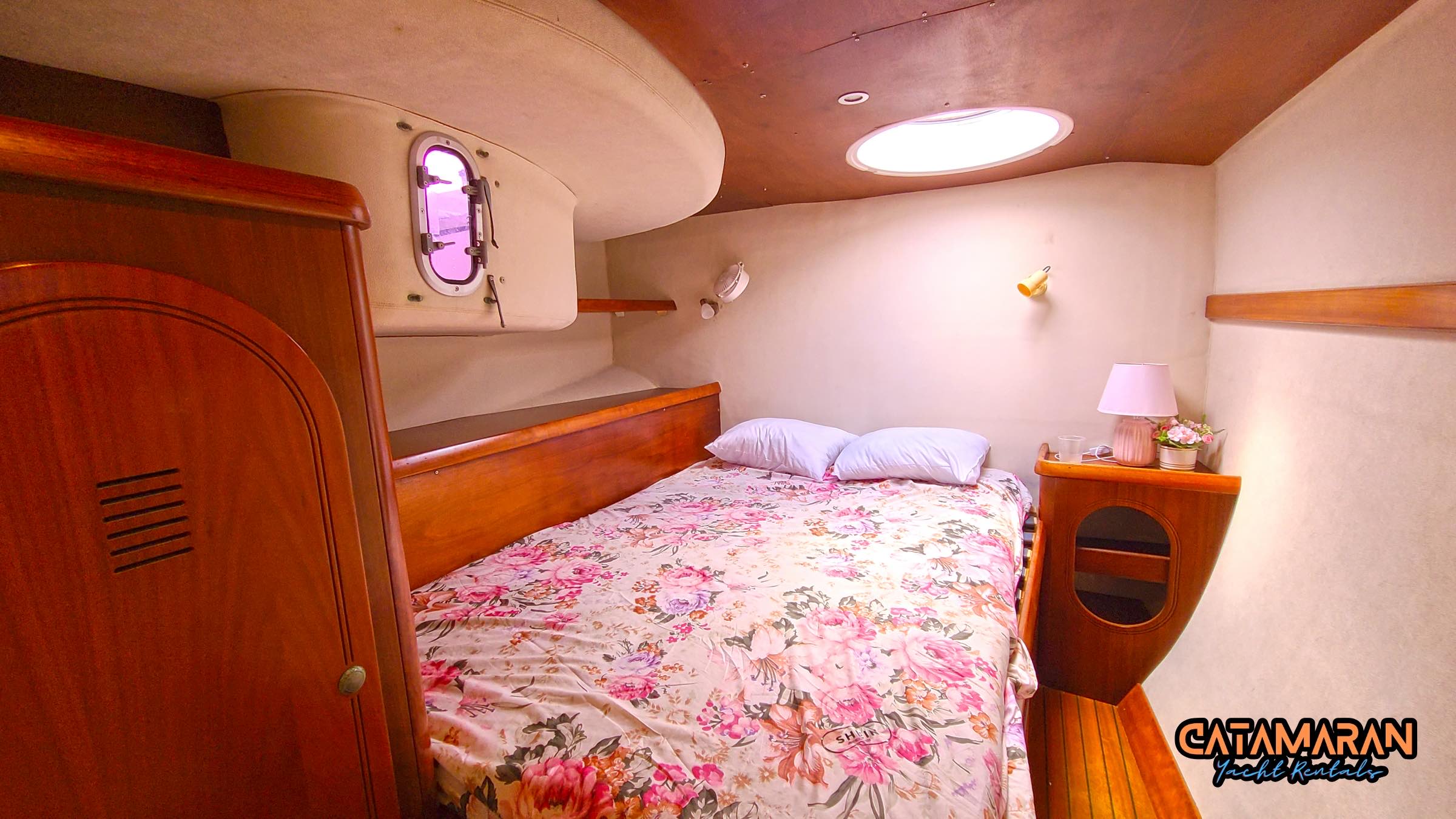 The second room in the catamaran