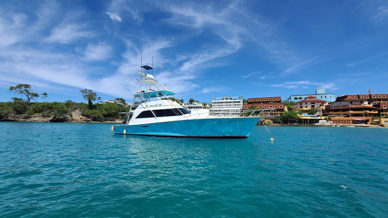Luxury Sosua yacht cruise, an Ocean yachts 62